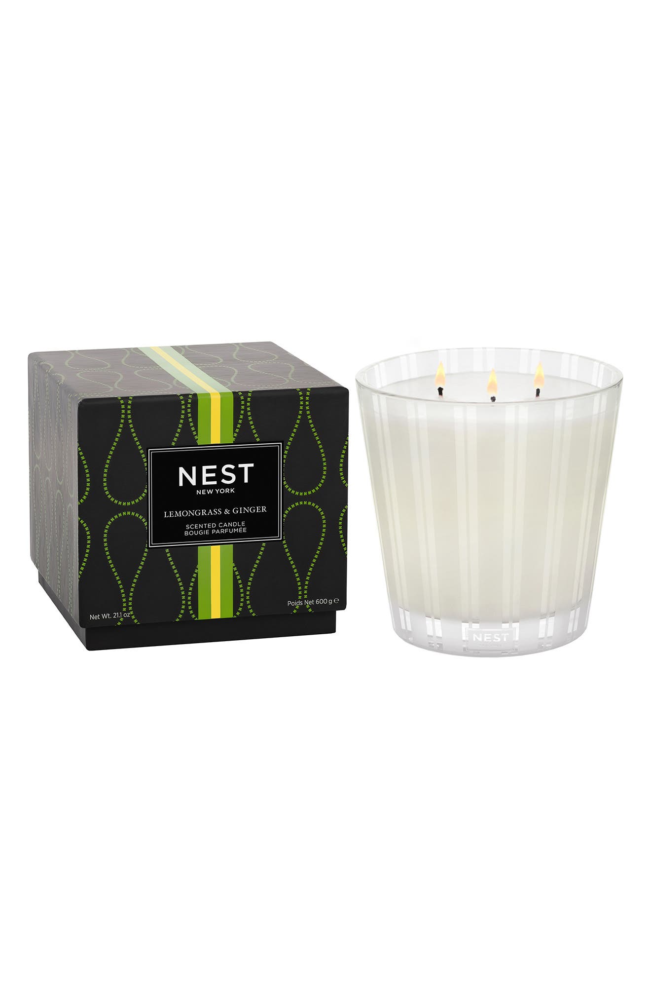 NEST New York Lemongrass & Ginger Three-Wick Candle