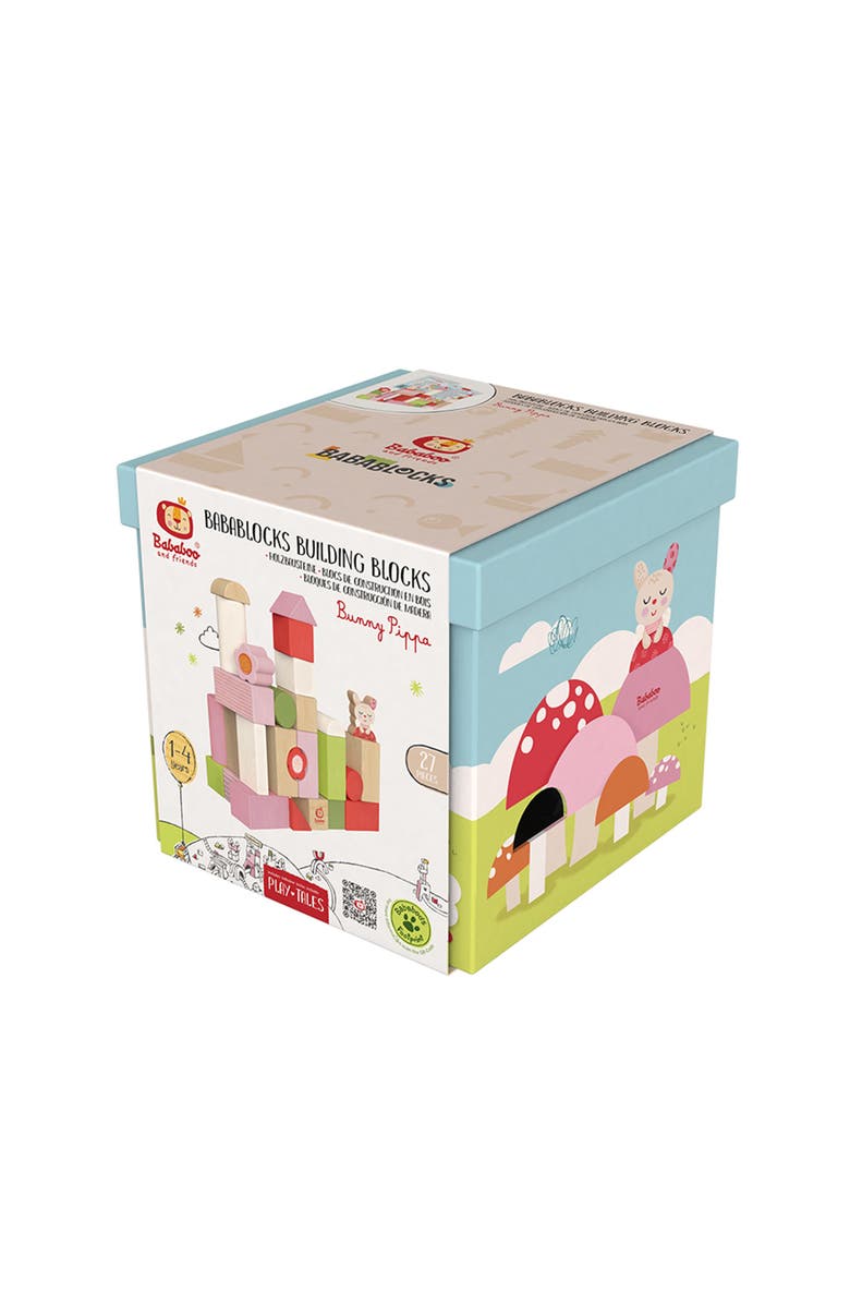 Bababoo and friends<sup>®</sup> Pippa Bunny Babablocks Building Blocks, Alternate, color, Multi / Pink