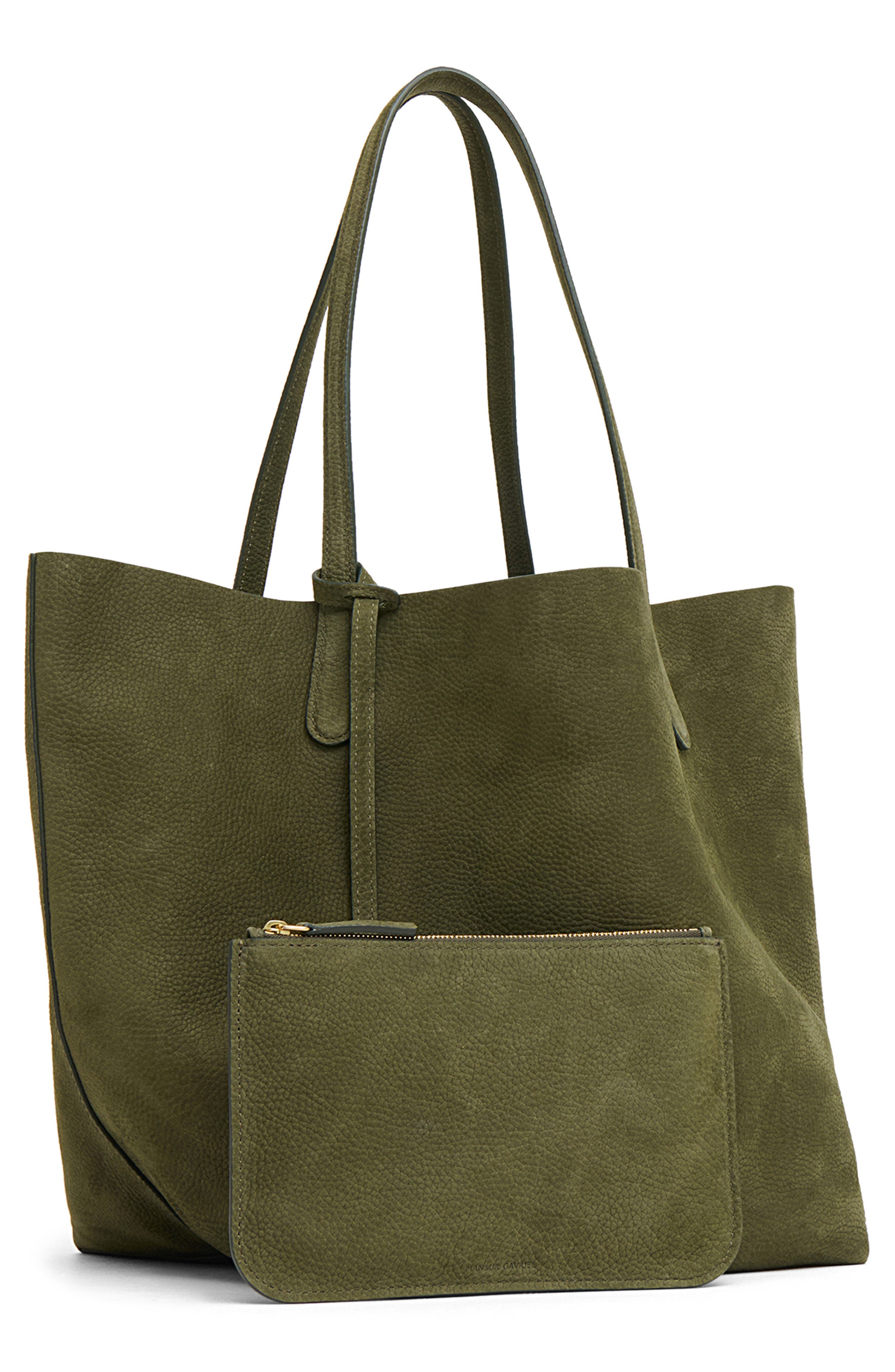 Mansur Gavriel Everyday Soft Suede Tote, Alternate, color, Algae