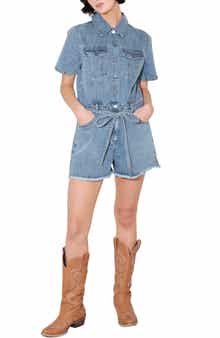 FREEMARKET Washed Denim Romper