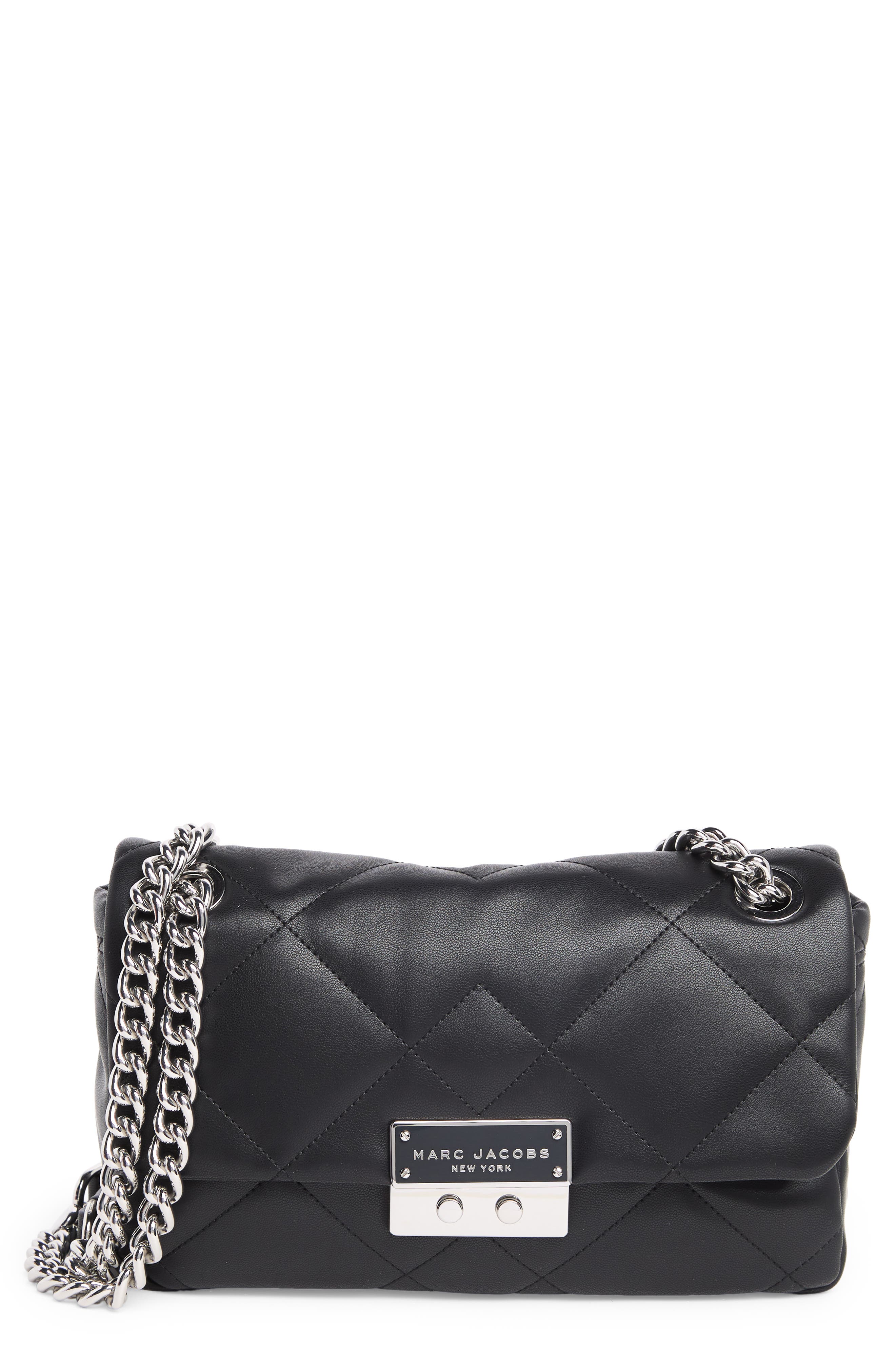 Marc Jacobs Quilted Faux Leather Shoulder Bag, Main, color, 
