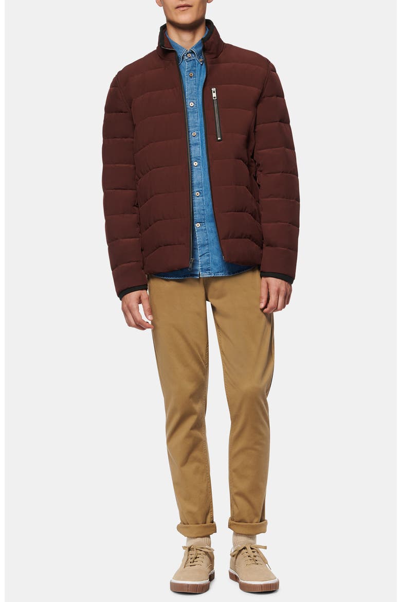Carlisle Water Resistant Quilted Puffer Jacket, Alternate, color, OXBLOOD