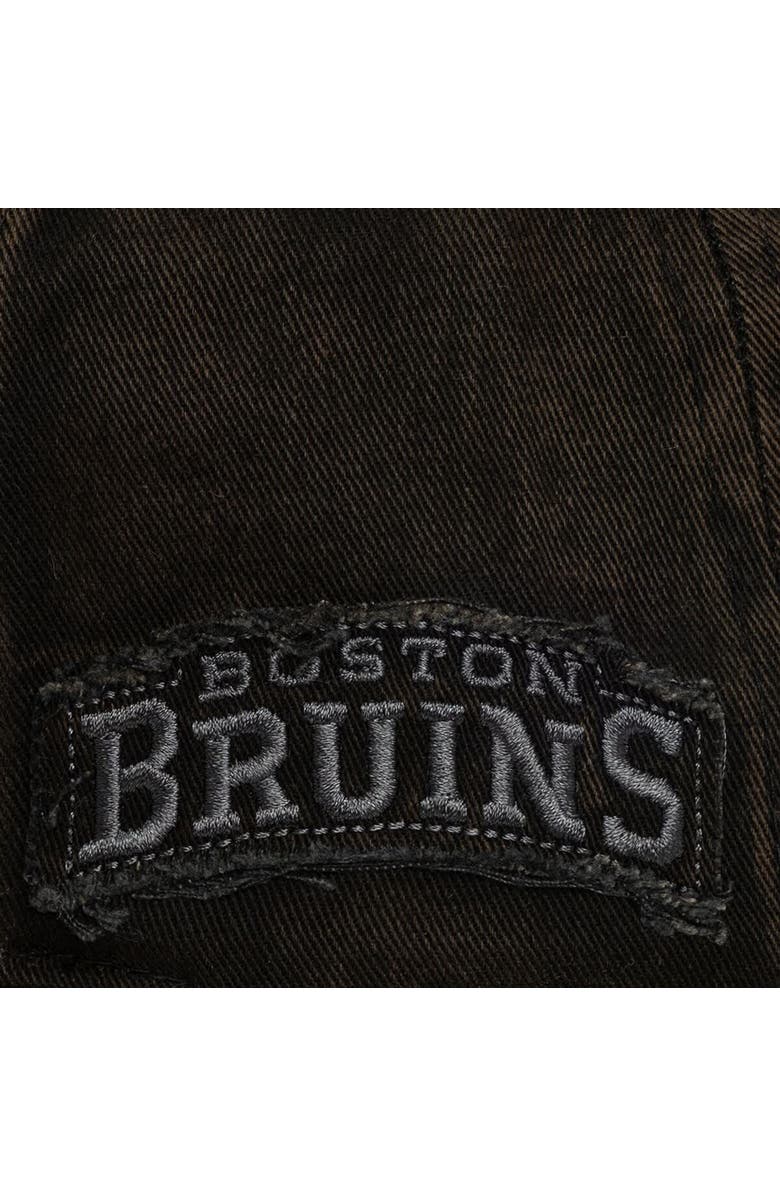 Mitchell 
Ness Men
s Mitchell 
Ness  Black Boston Bruins Downtown Snow Wash Pro-Crown Adjustable Hat, Alternate, color, Black