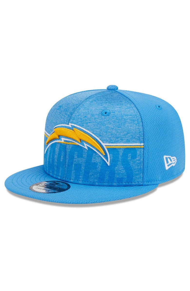 New Era Men's New Era Powder Blue Los Angeles Chargers 2023 NFL Training Camp 9FIFTY Snapback Hat, Main, color, 