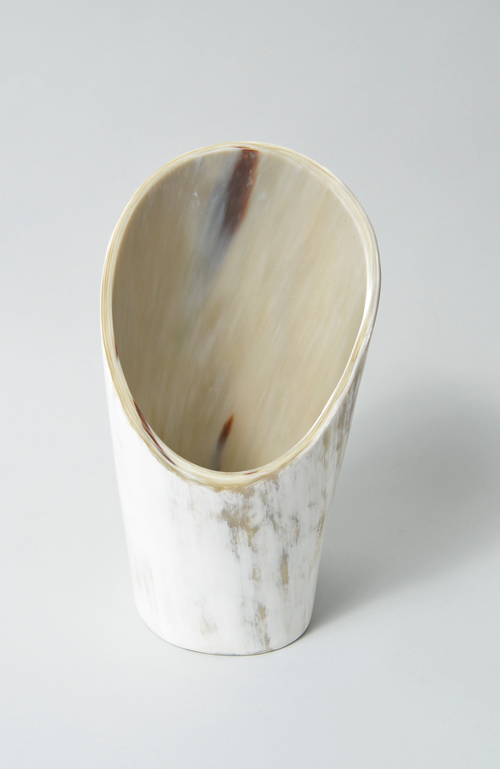 Maadili Collective Nestled Horn Wine Holder In Multi