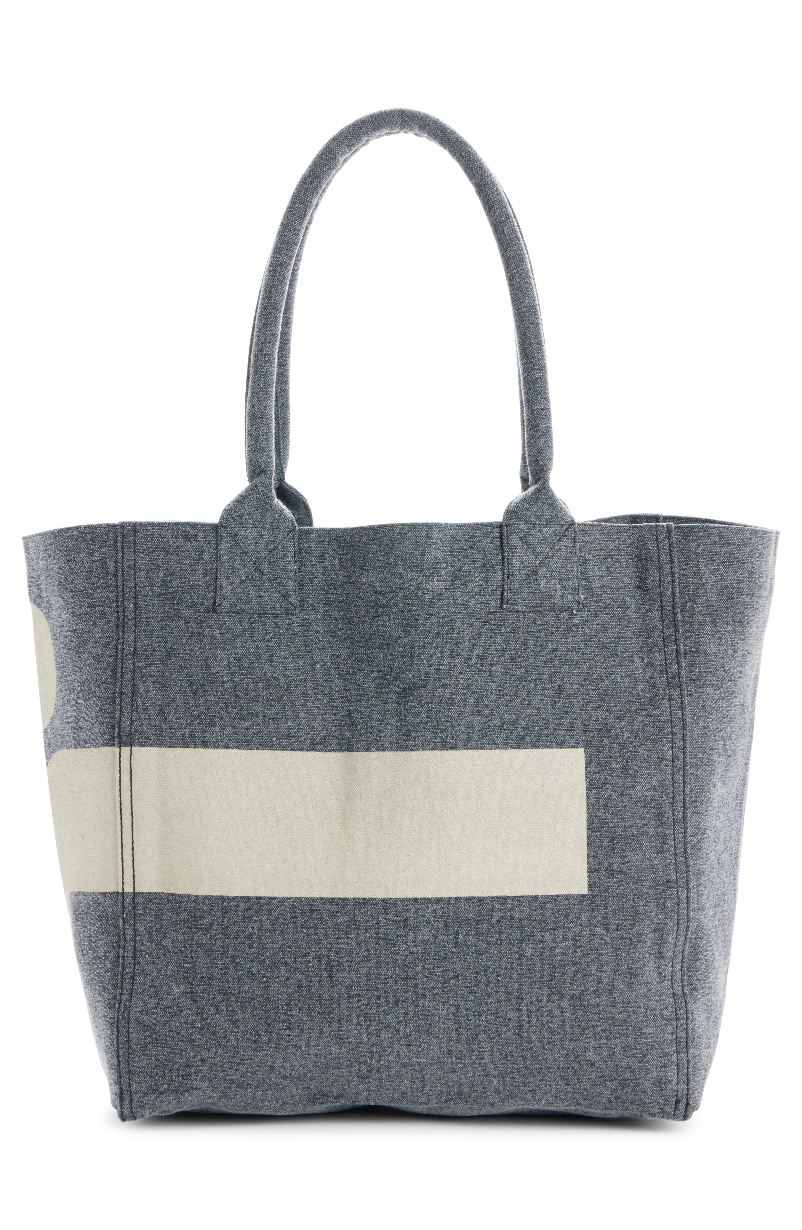 Isabel Marant Small Yenky Canvas Tote, Alternate, color, Faded Black