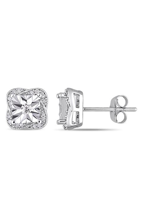 Diamond Stud Earrings - 0.17ct.