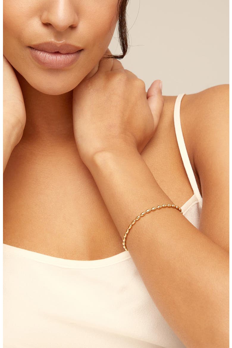 Oval Loop Bracelet, Alternate, color, Gold