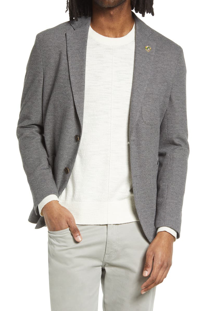 Ted Baker London Tom Knit Cotton Sport Coat, Main, color,