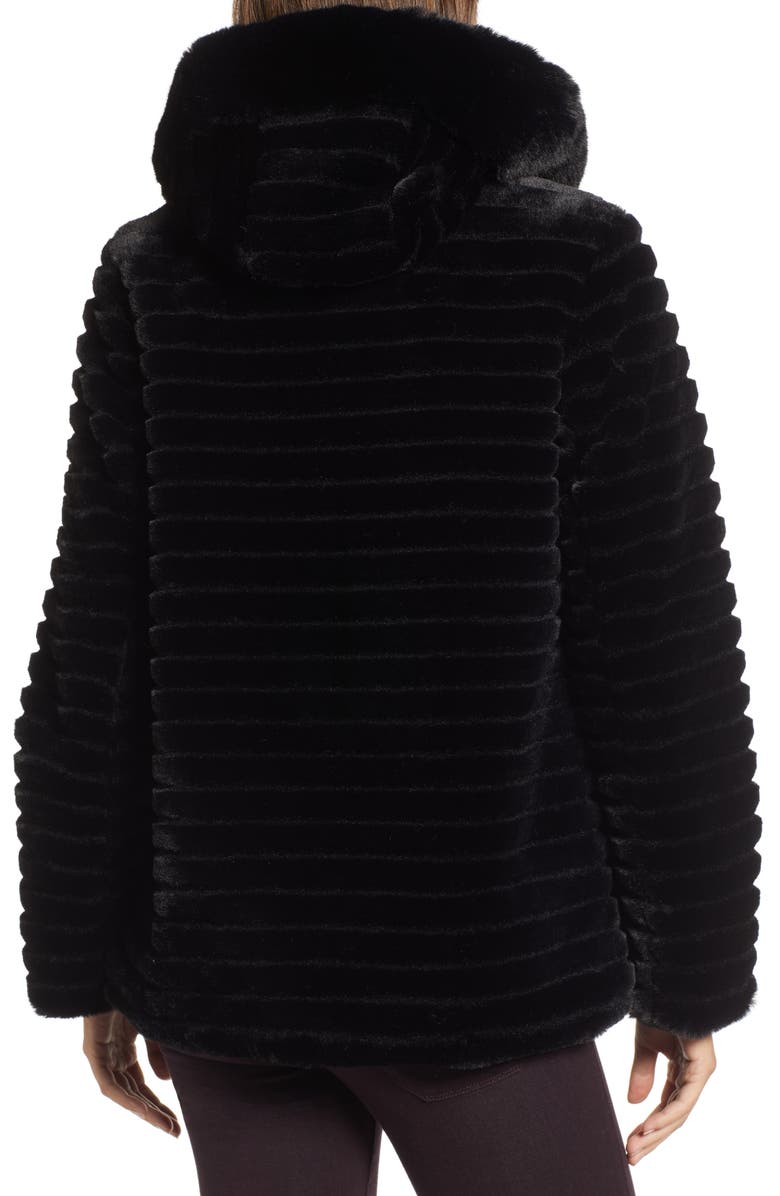 Gallery Faux Fur Hooded Jacket, Alternate, color, 