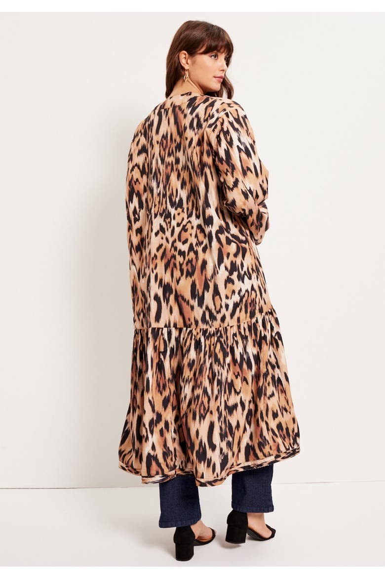 Reversible Printed Duster, Alternate, color, NATURAL FLOWY ANIMAL