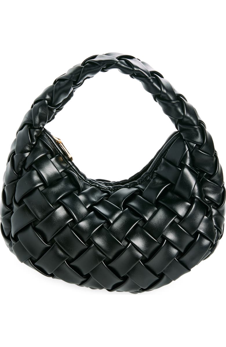 URBAN EXPRESSIONS HANDBAGS Faux Leather Woven Shoulder Bag, Main, color,