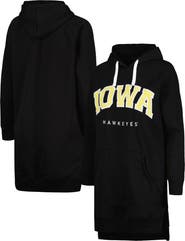 GAMEDAY COUTURE Women's Gameday Couture Black Iowa Hawkeyes Take a Knee Raglan Hooded Sweatshirt Dress