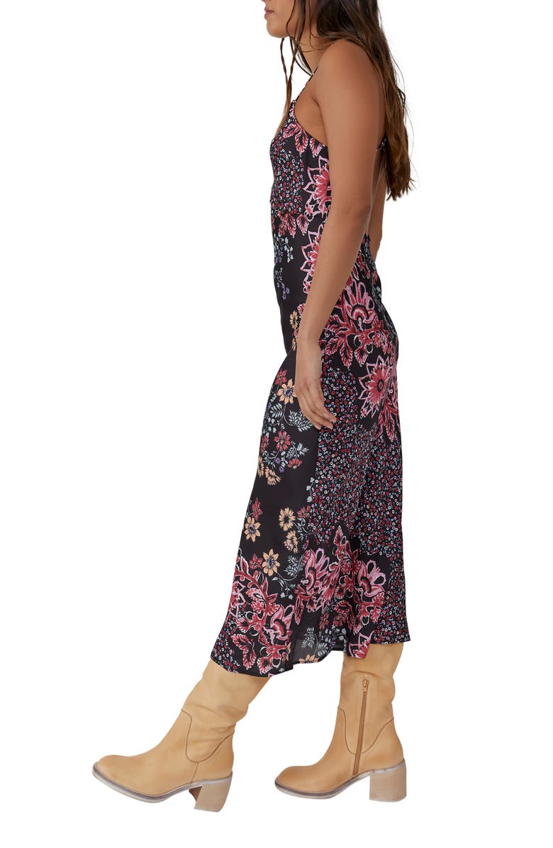 Free People Your Better Side Floral Midi Slipdress, Alternate, color, 