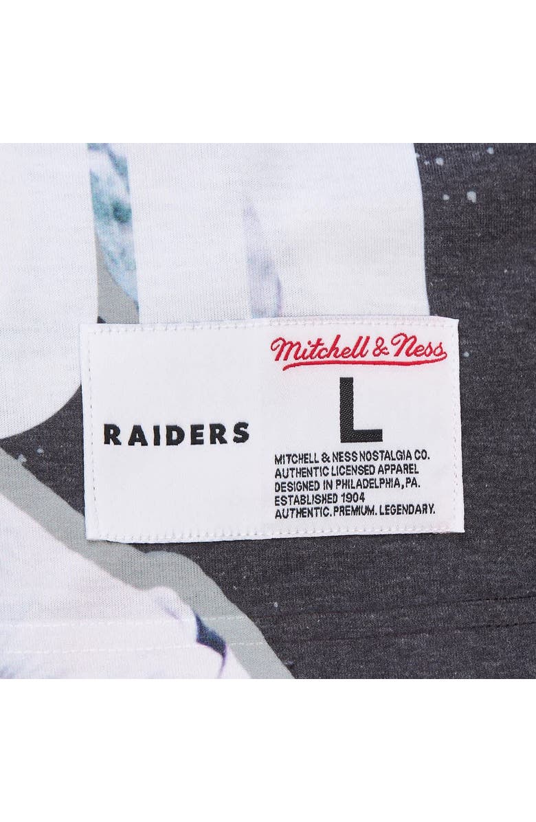 Mitchell & Ness Men's Mitchell & Ness Bo Jackson Gray Los Angeles Raiders Burst Retired Player T-Shirt, Alternate, color, Gray