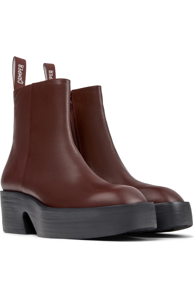Camper Billie Platform Boot, Main, color, Burgundy