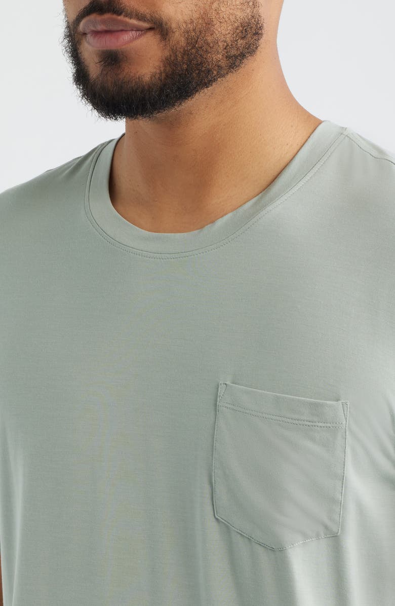 Daniel Buchler Stretch Modal & Silk Sleep T-Shirt, Alternate, color, Sage