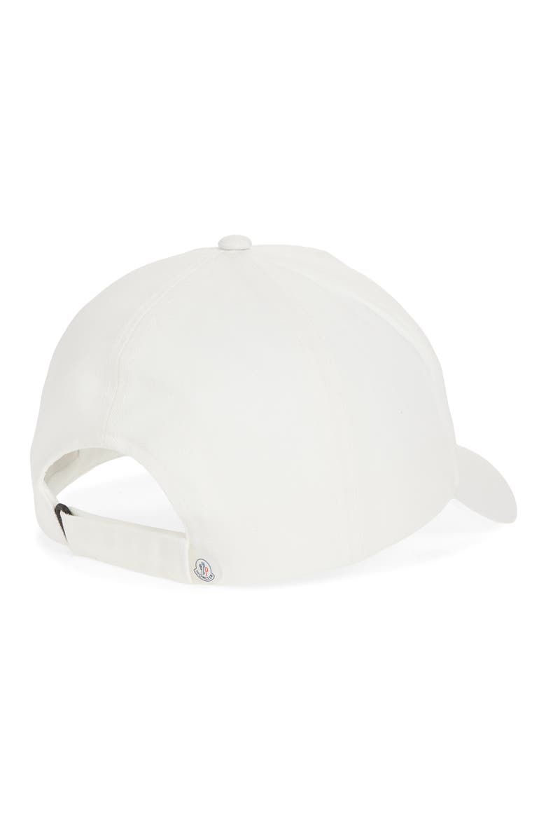 Kids' Tricolor Logo Patch Cotton Gabardine Baseball Cap, Alternate, color, WHITE