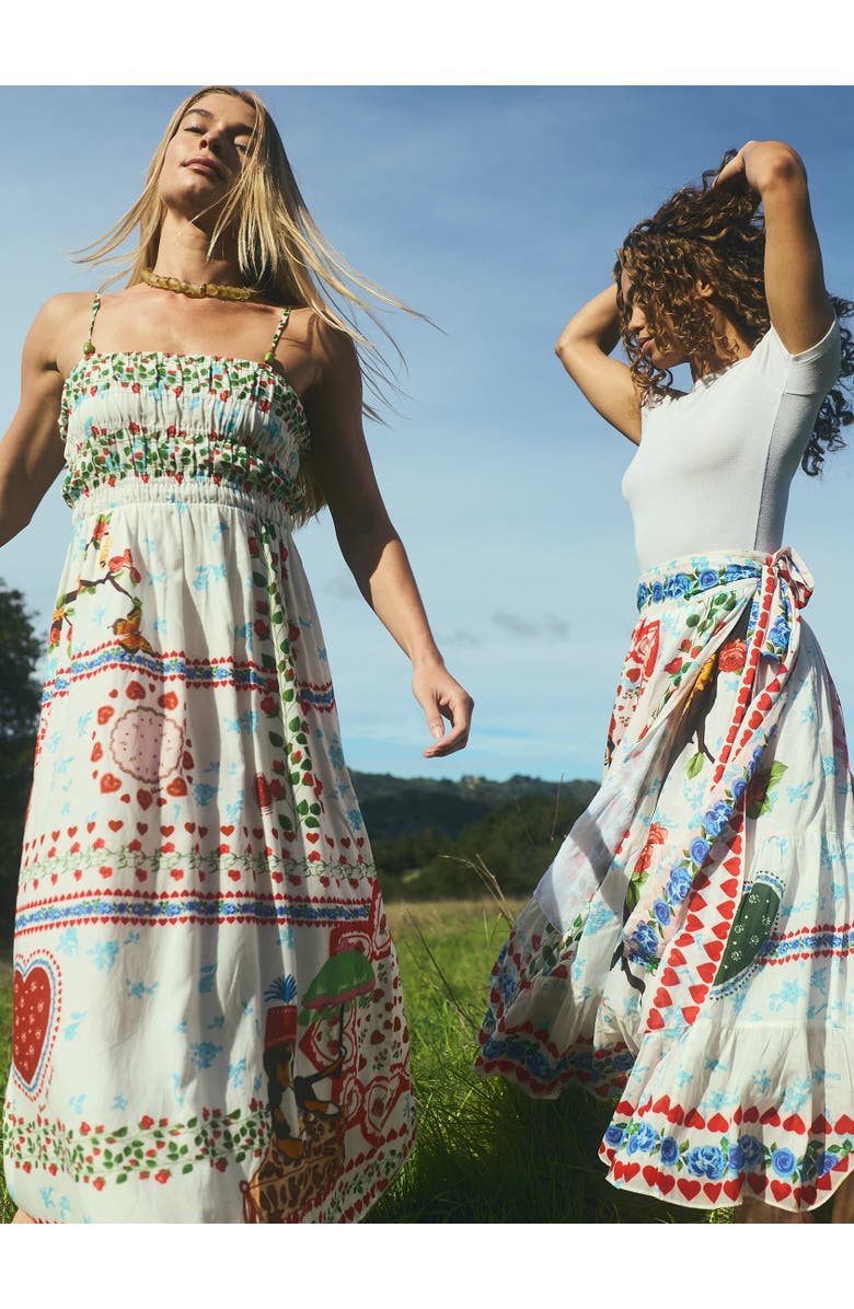 Eddy Alfie Wrap Skirt, Alternate, color, Alfie White