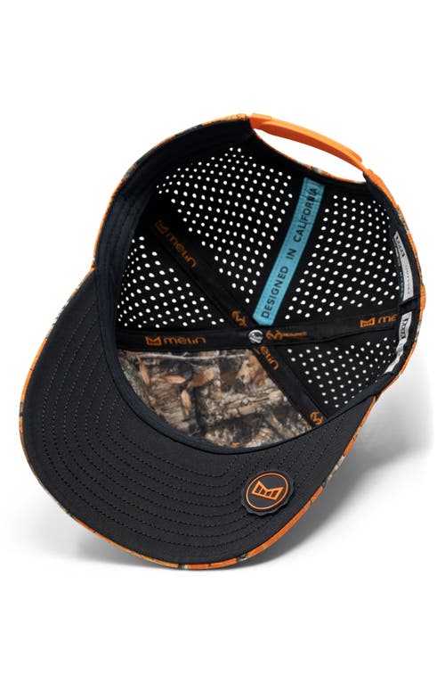 Melin X Realtree Odyssey Hydro Snapback Baseball Cap In Neo Camo