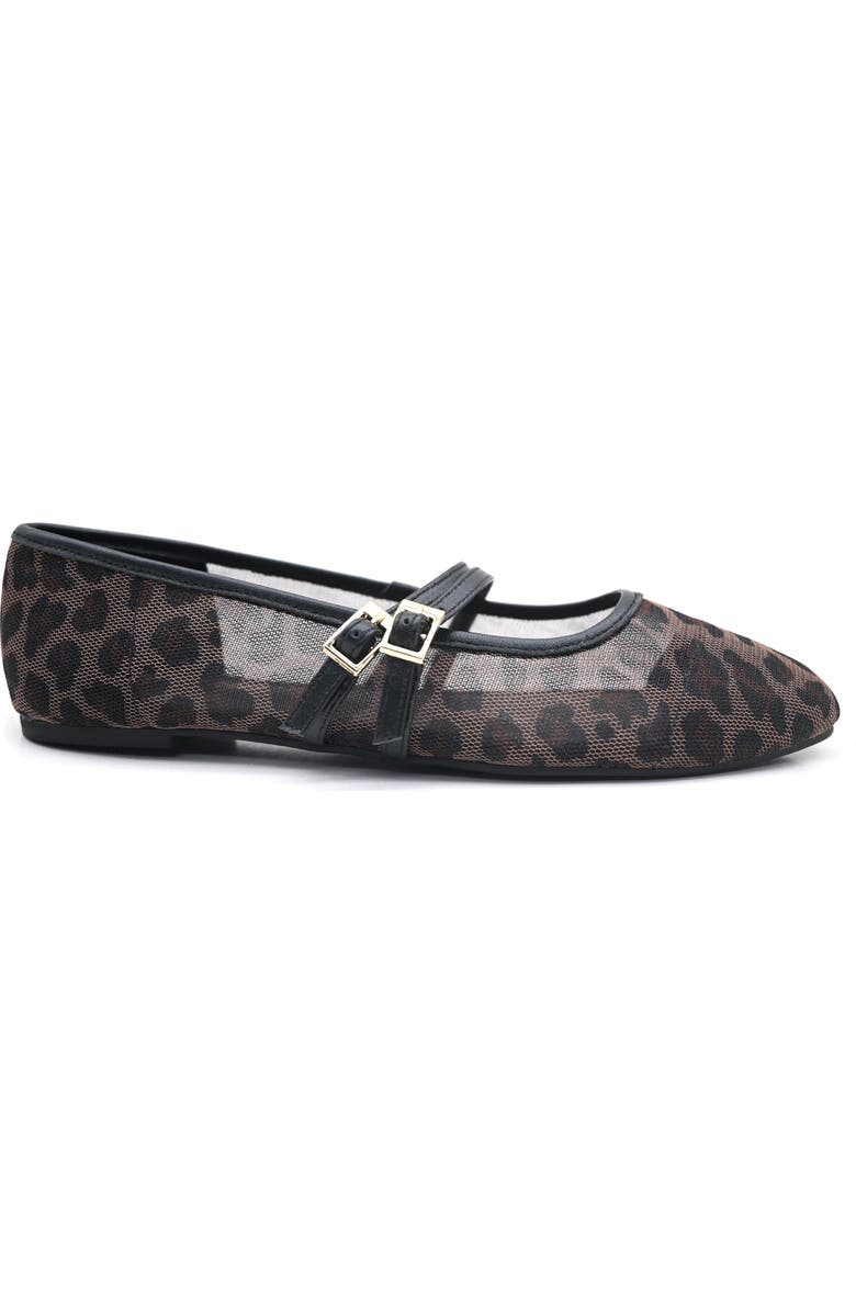 Kenneth Cole Mackenzie Mary Jane Flat, Alternate, color, Leopard Mesh