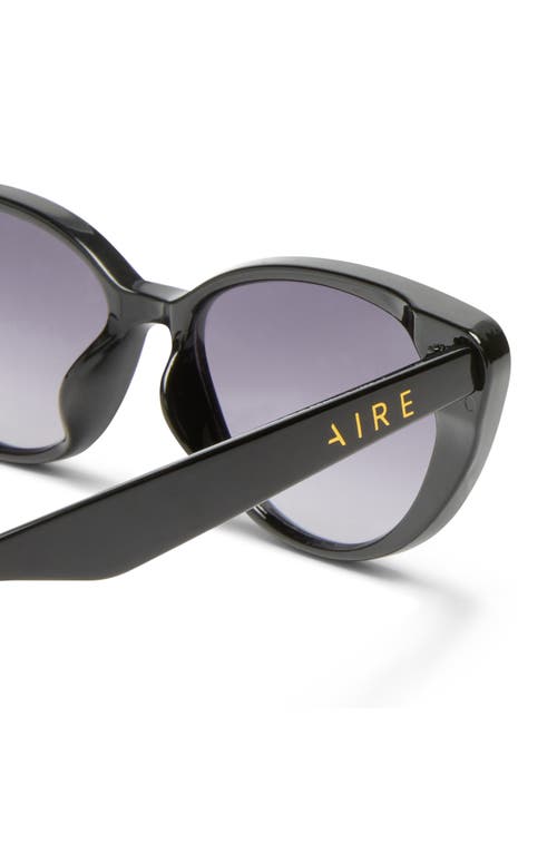 Aire Amalthea Sunglasses In Black/warm Smoke Grad