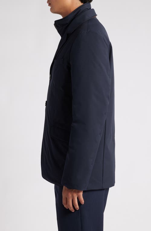 Hart Schaffner Marx Summit Waterproof Jacket With Removable Bib In Navy