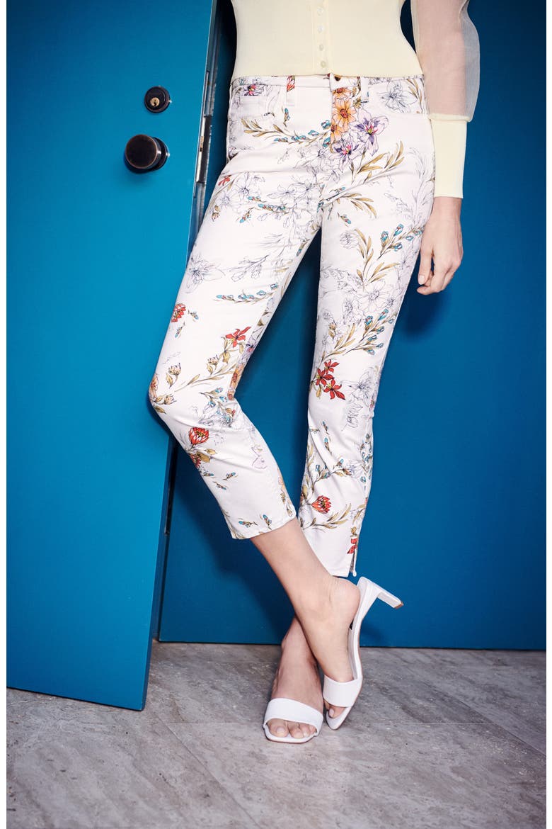 JEN7 Print Crop Skinny Pants, Alternate, color, SKETCHED WATERCOLOR