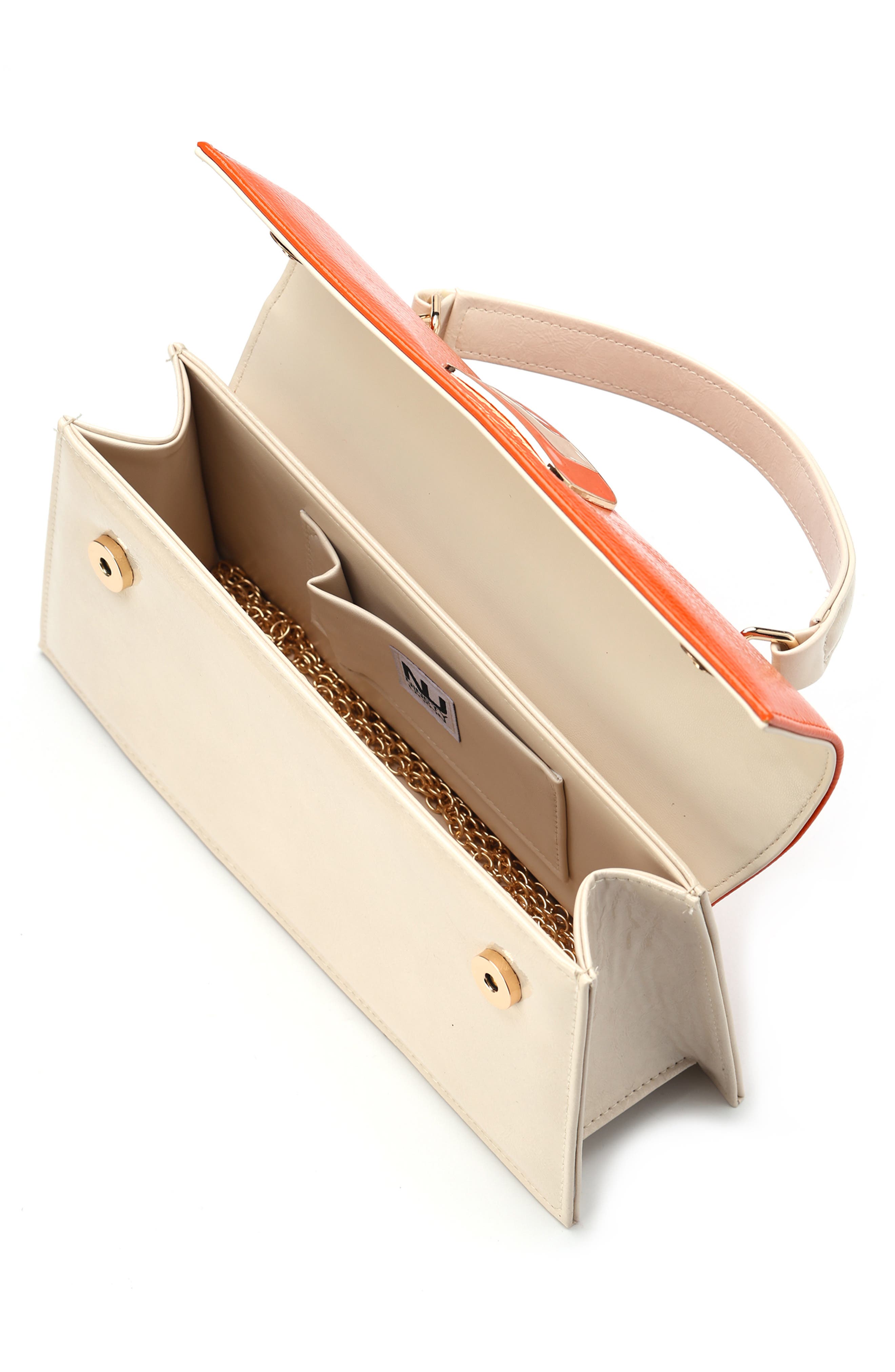 Faith Clutch Bag, Alternate, color, BONE