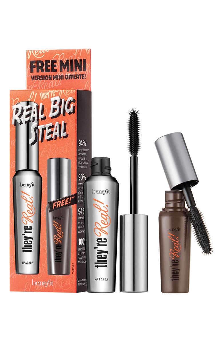 Benefit Cosmetics Benefit They're Real! Lengthening & Volumizing Mascara Duo, Alternate, color,