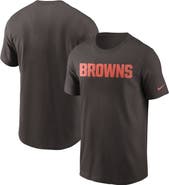 Nike Men's Nike Brown Cleveland Browns Team Wordmark T-Shirt