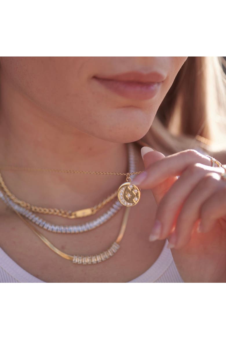 Starry Night Necklace, Alternate, color, Gold