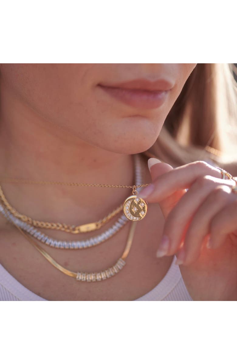 Mazin Jewels Starry Night Necklace, Alternate, color, Gold