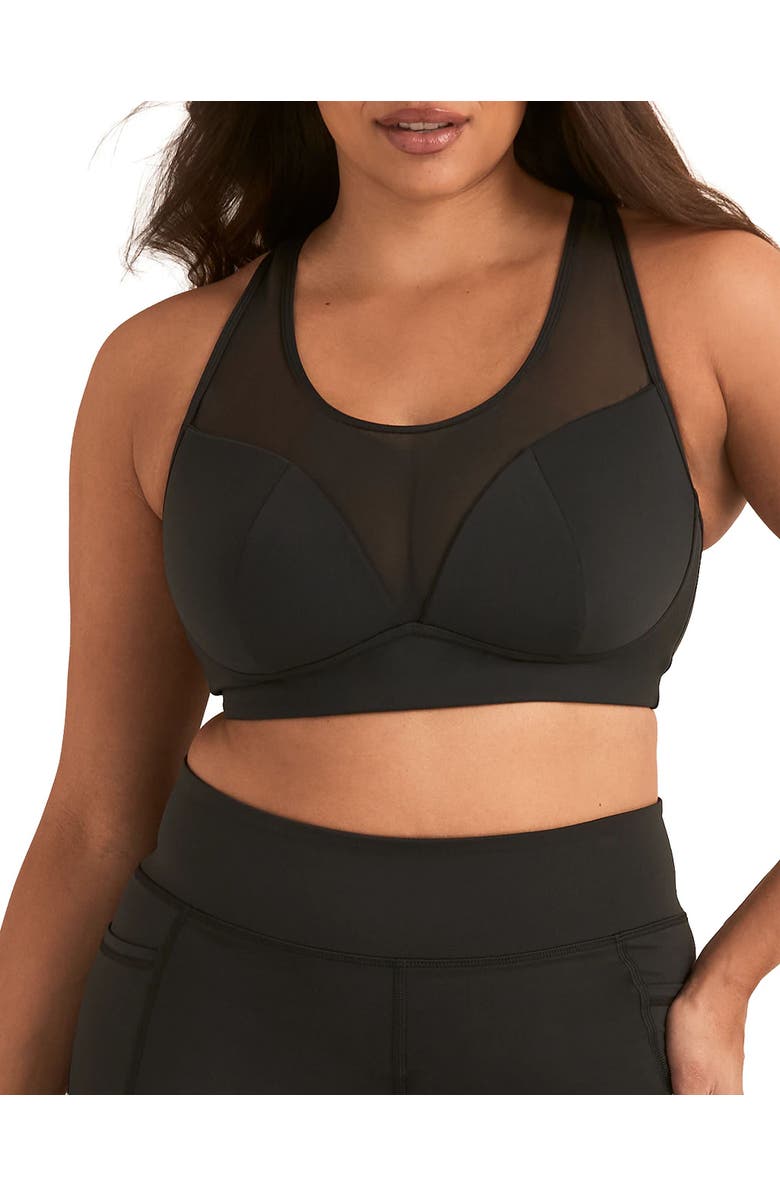 Adore Me Aura Aura Sports Bra, Main, color, Black