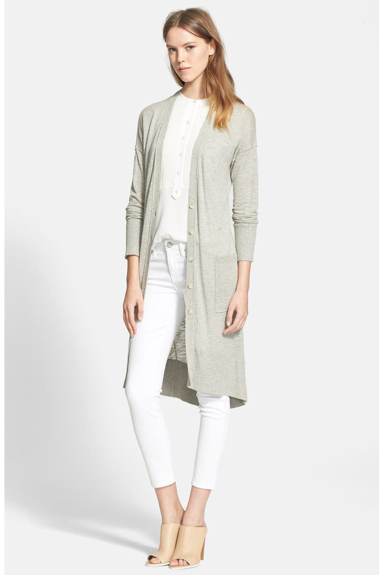Long Cardigan, Alternate, color, HUSK
