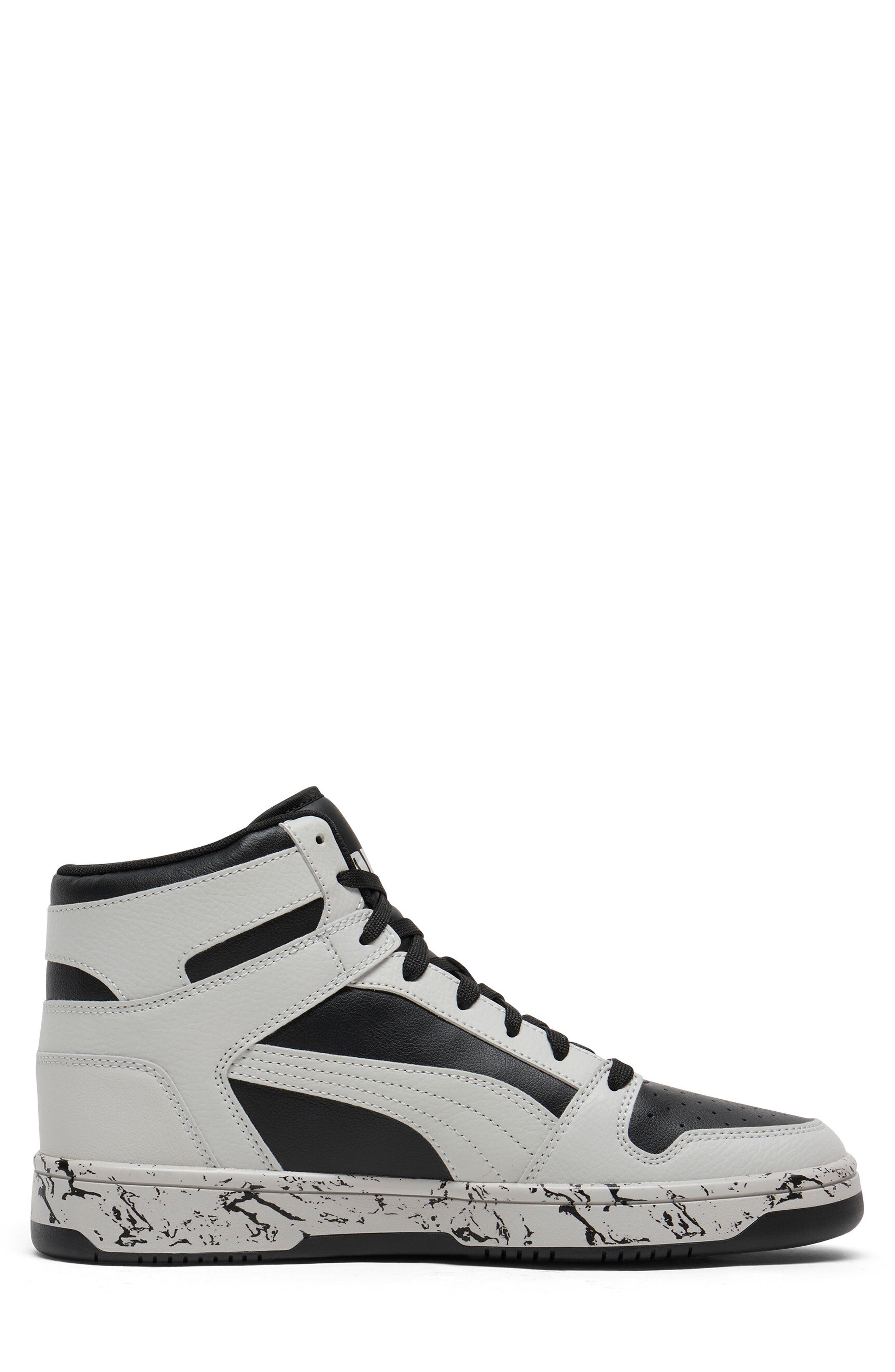 PUMA Rebound Layup High Top Sneaker, Alternate, color, Puma Black-Cool Light Gray