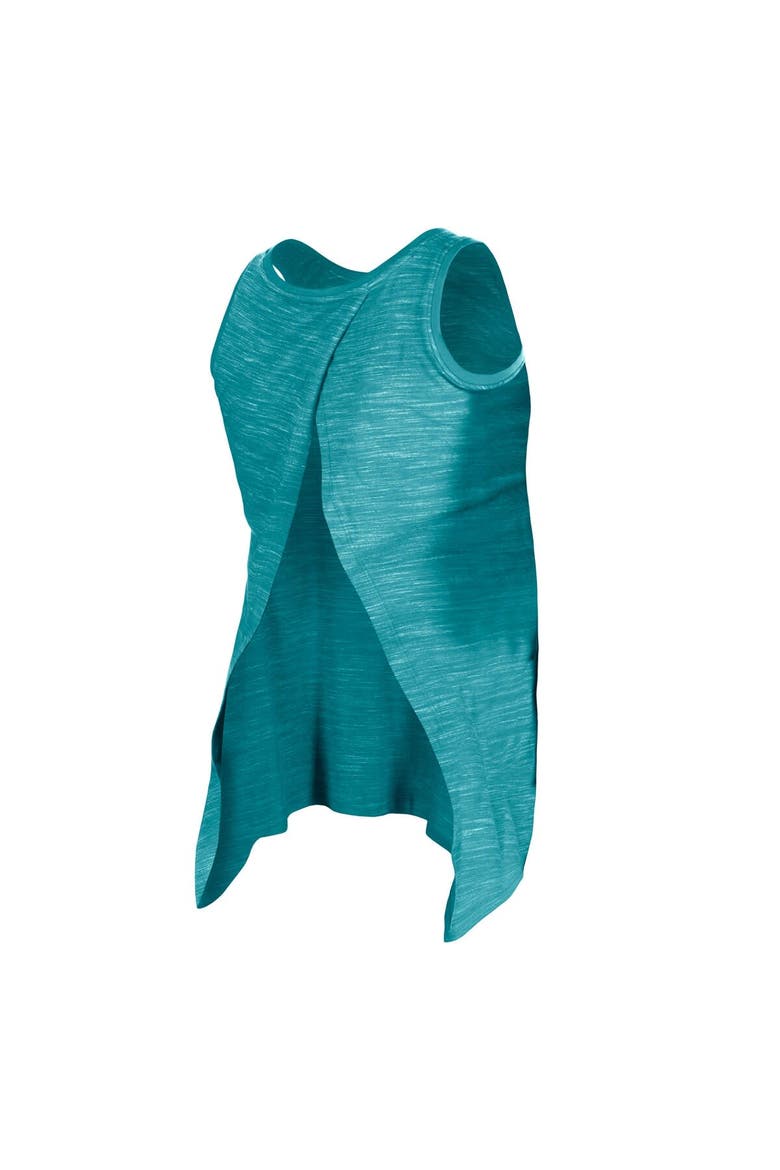 Women's New Era  Aqua Miami Dolphins  Space Dye Active Tank Top, Alternate, color, Aqua