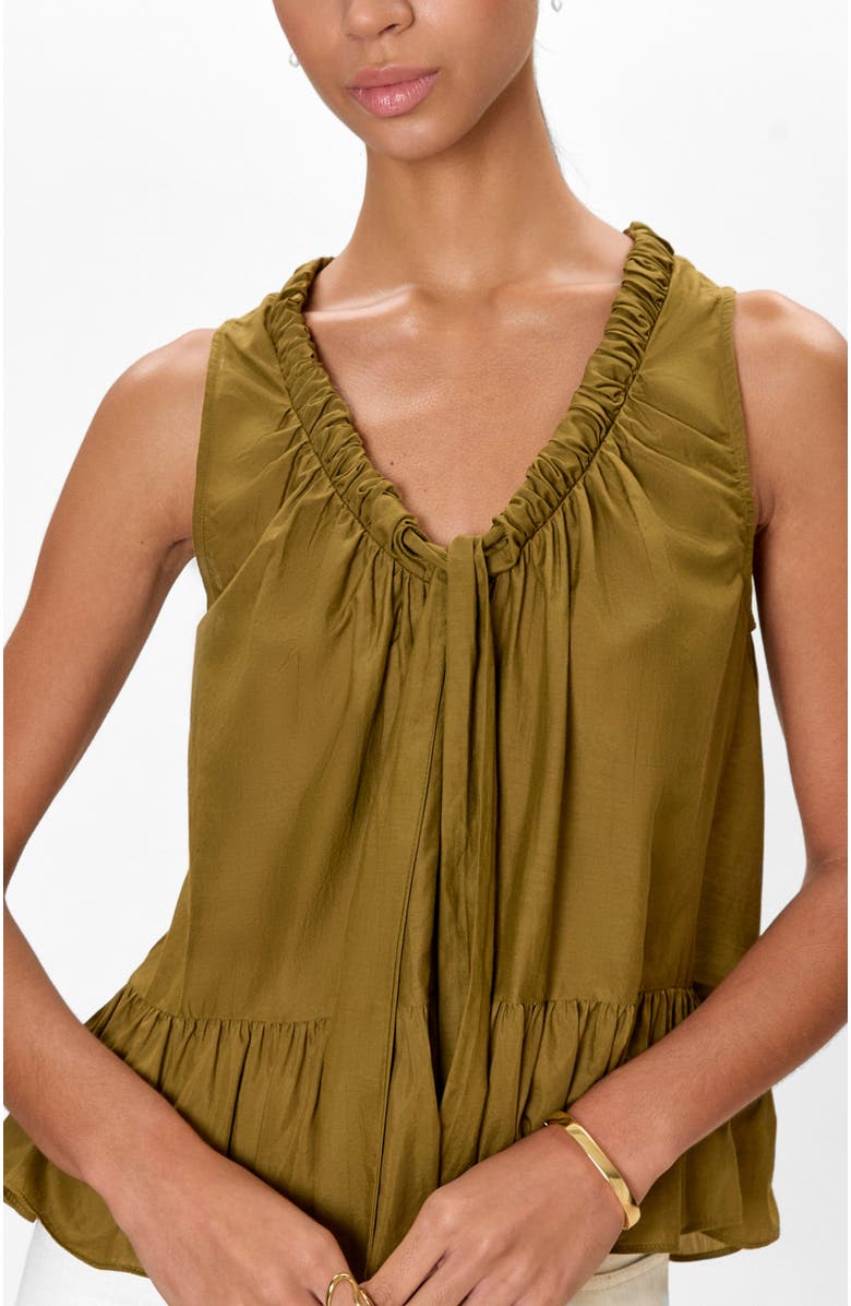 Rebecca Taylor Lilou Tank, Alternate, color, Leaf Green