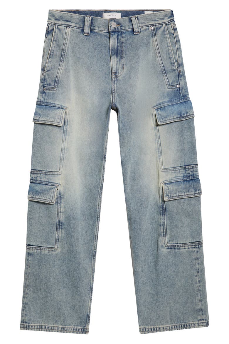 Clark Baggy Cargo Jeans, Alternate, color, MEDIUM INDIGO