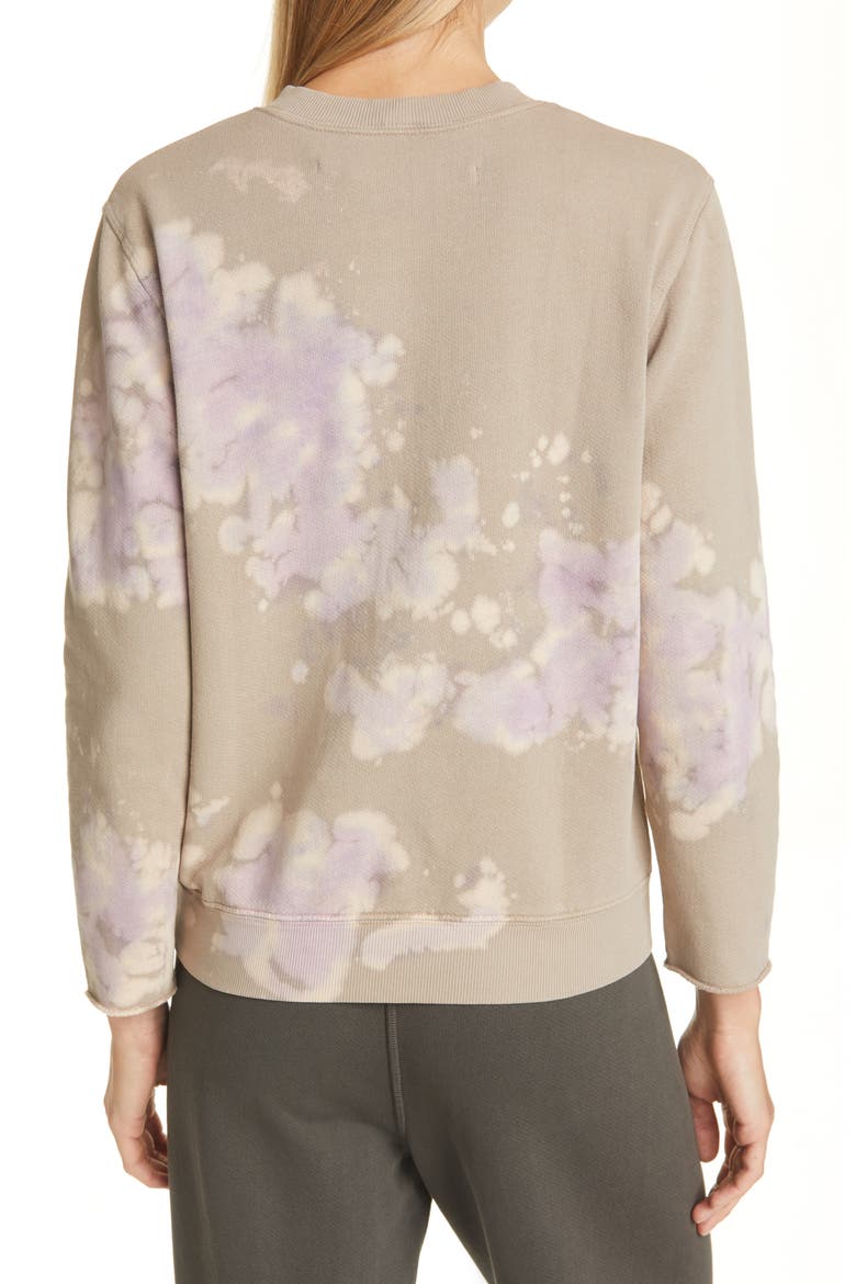 Tie Dye Sweatshirt, Alternate, color, TAUPE LILAC TIE DYE