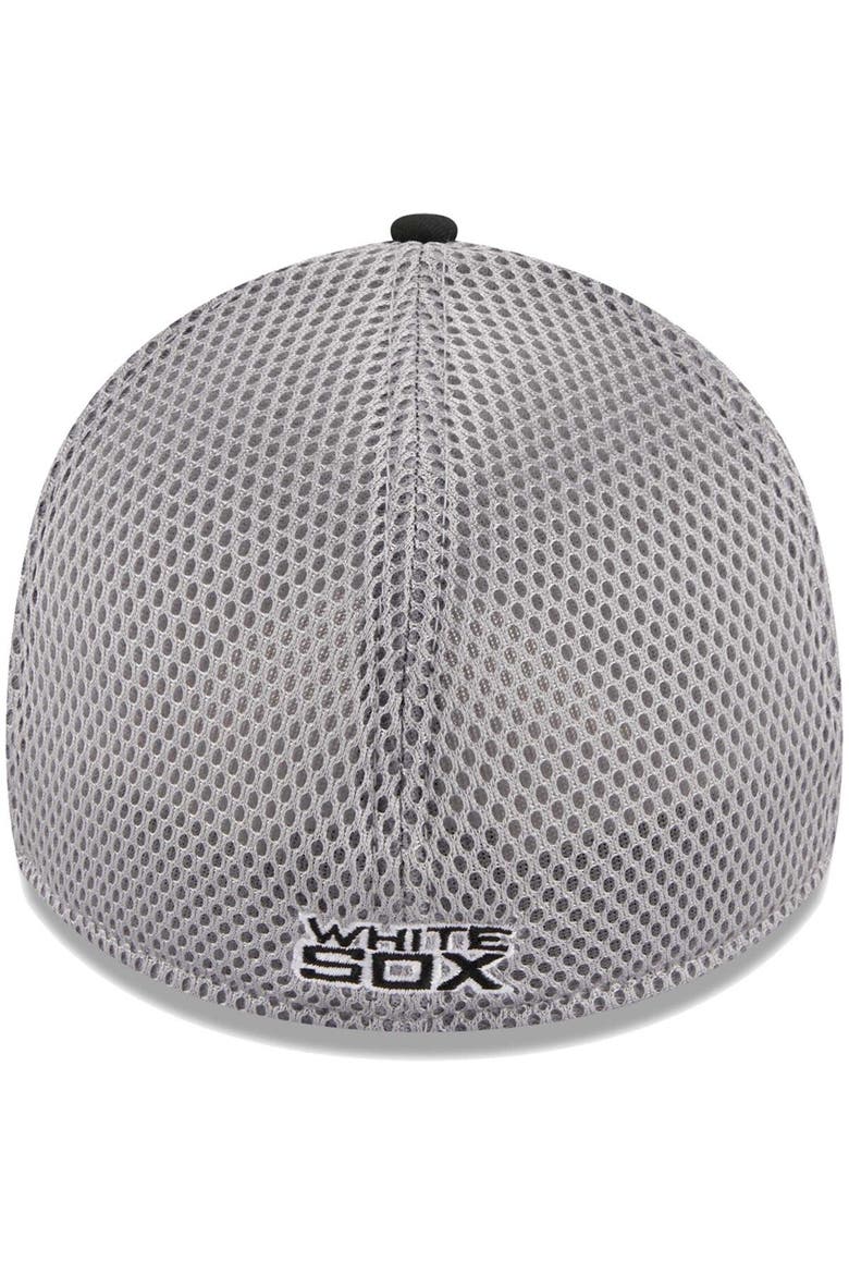 Men's New Era Black Chicago White Sox Team Neo 39THIRTY Flex Hat, Alternate, color, Black