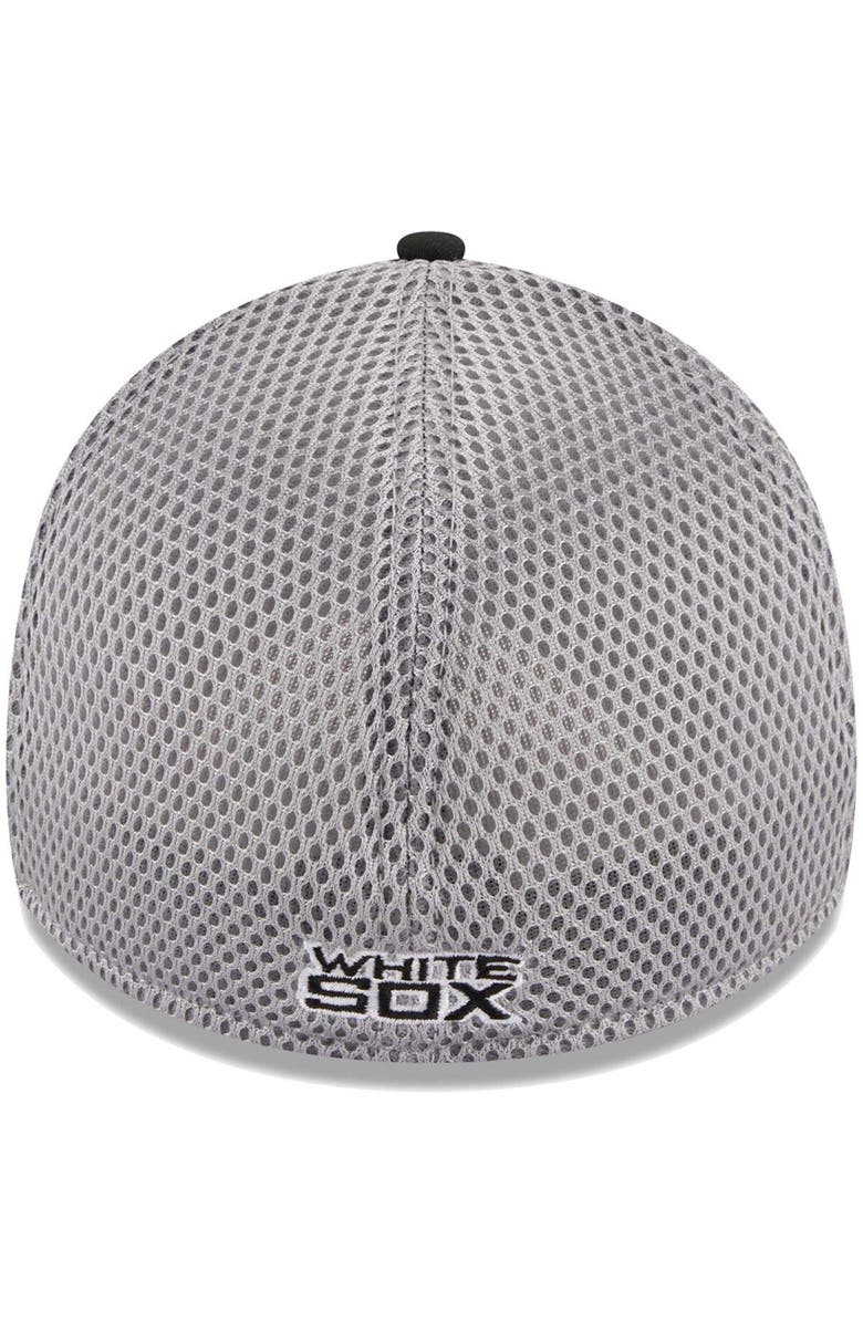 New Era Men's New Era Black Chicago White Sox Team Neo 39THIRTY Flex Hat, Alternate, color, Black