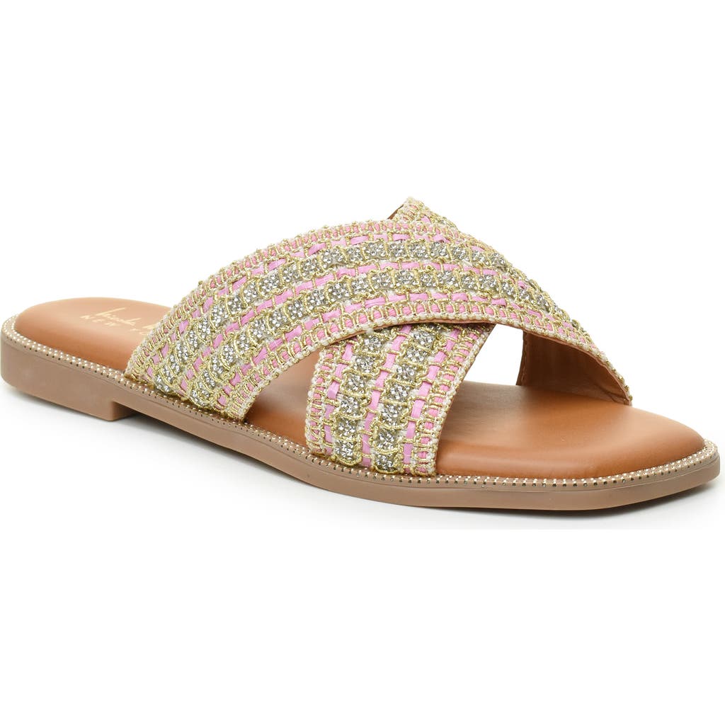 NICOLE MILLER NICOLE MILLER CRISS CROSS SLIDE SANDAL