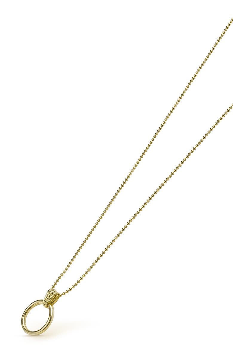 LAGOS Meridian Circle Pendant Necklace, Alternate, color, Gold