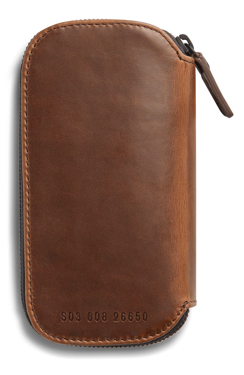 Shinola Navigator Leather Watch Travel Case, Alternate, color, 