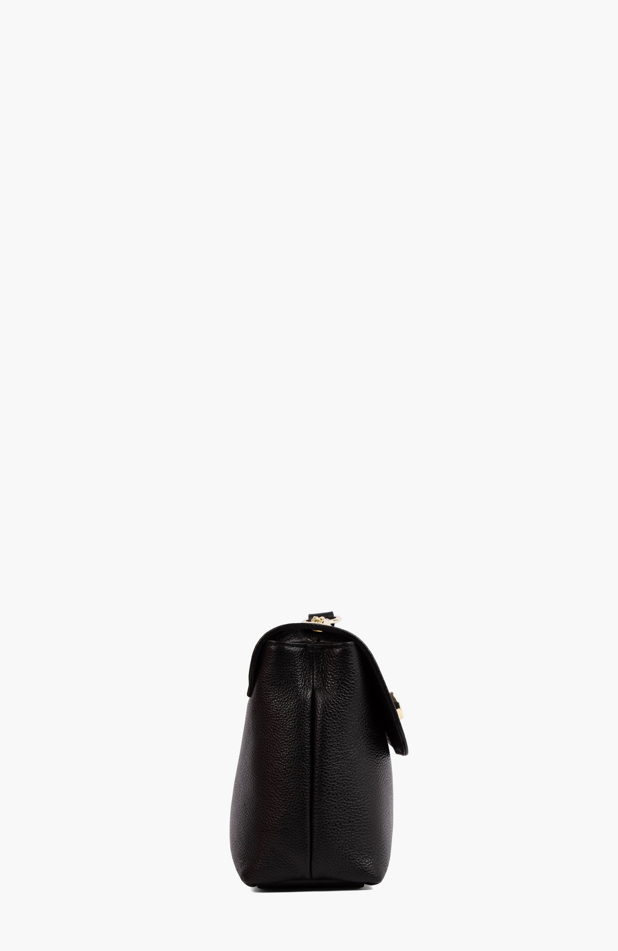 Muse 570 Pebbled Leather Shoulder Bag, Alternate, color, Black
