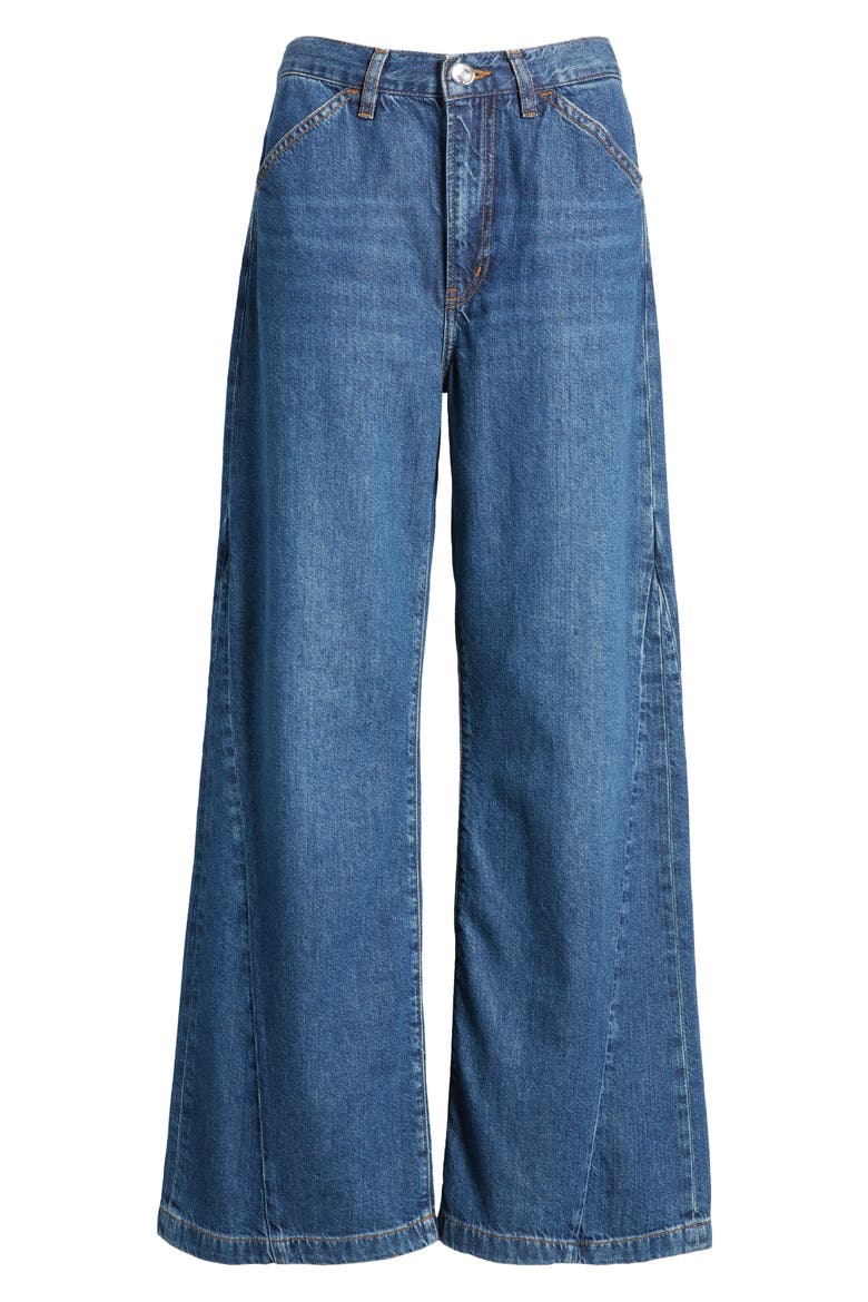Le Baggy Palazzo Wide Leg Jeans, Alternate, color, BRYCE