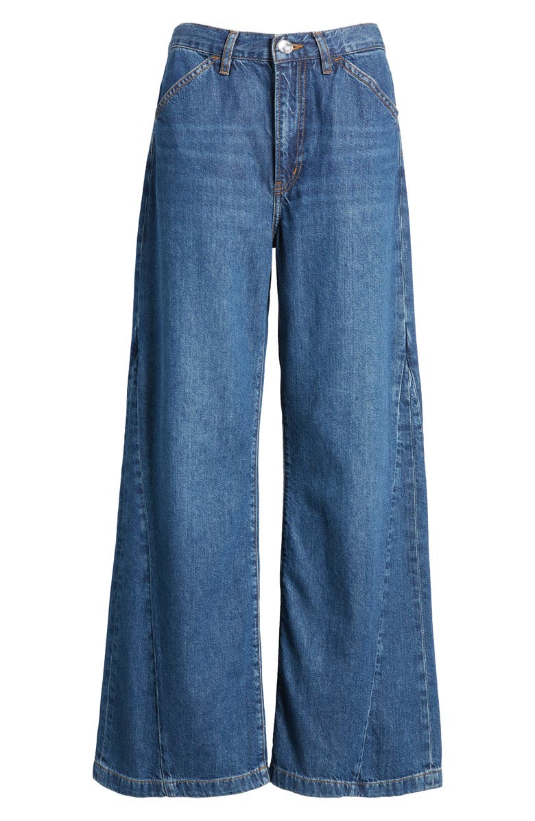 FRAME Le Baggy Palazzo Wide Leg Jeans, Alternate, color, 