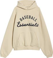 Fear of God Essentials x MLB Embroidered Cotton Blend Fleece Hoodie