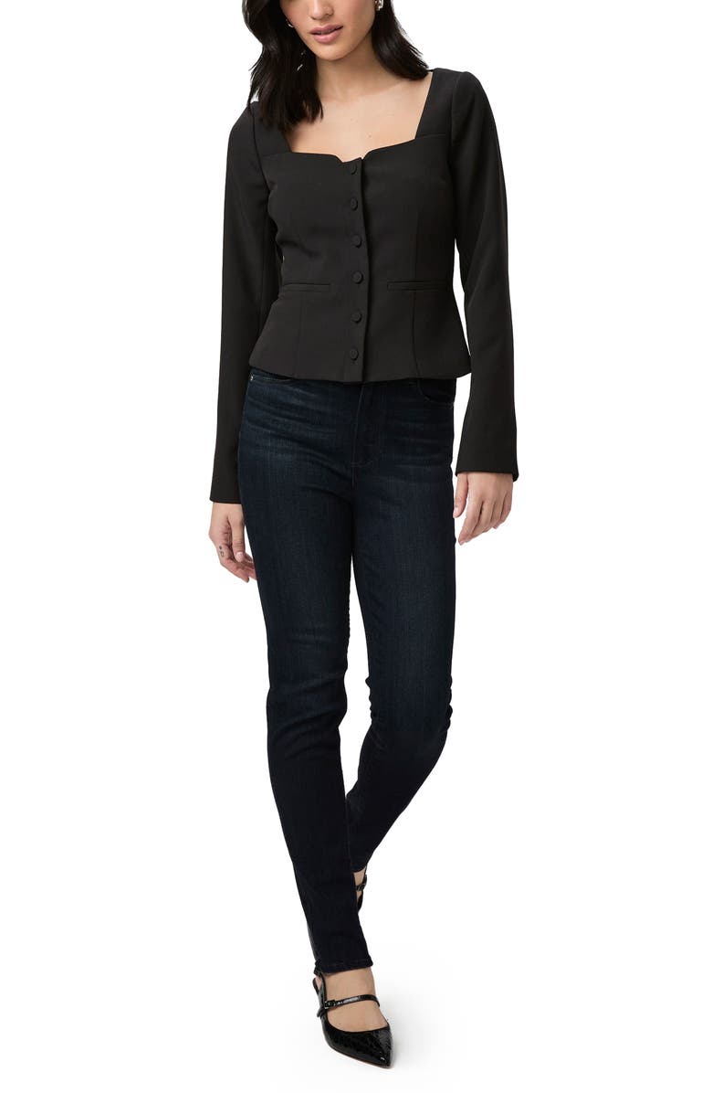 PAIGE Rhea Button-Up Top, Alternate, color, Black